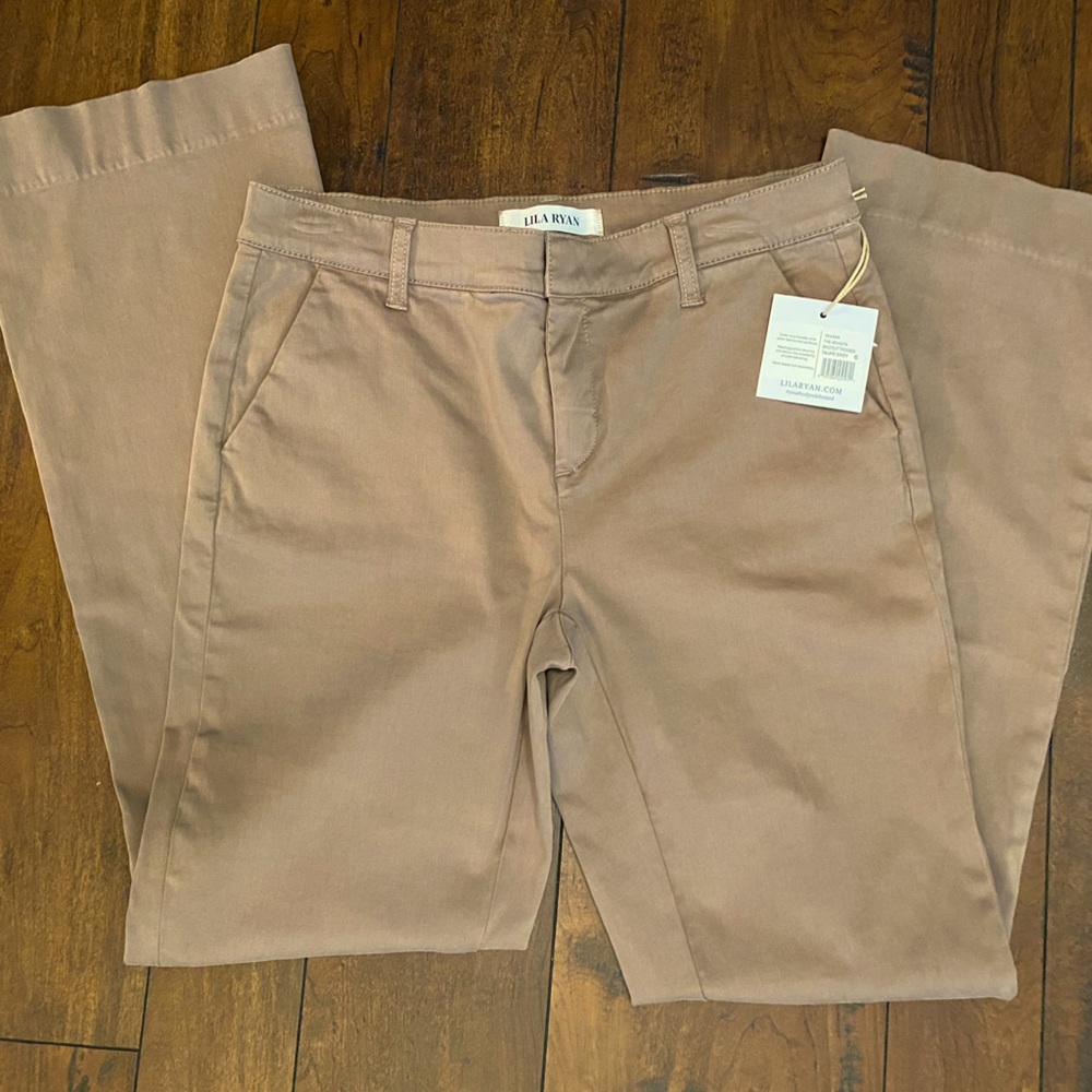 Lila Ryan Jenalyn Bootcut Trouser Taupe (size 6)